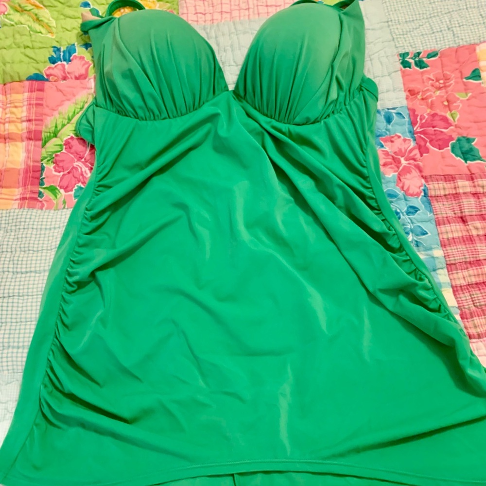 Lane Bryant Emerald Swim Top 40DD